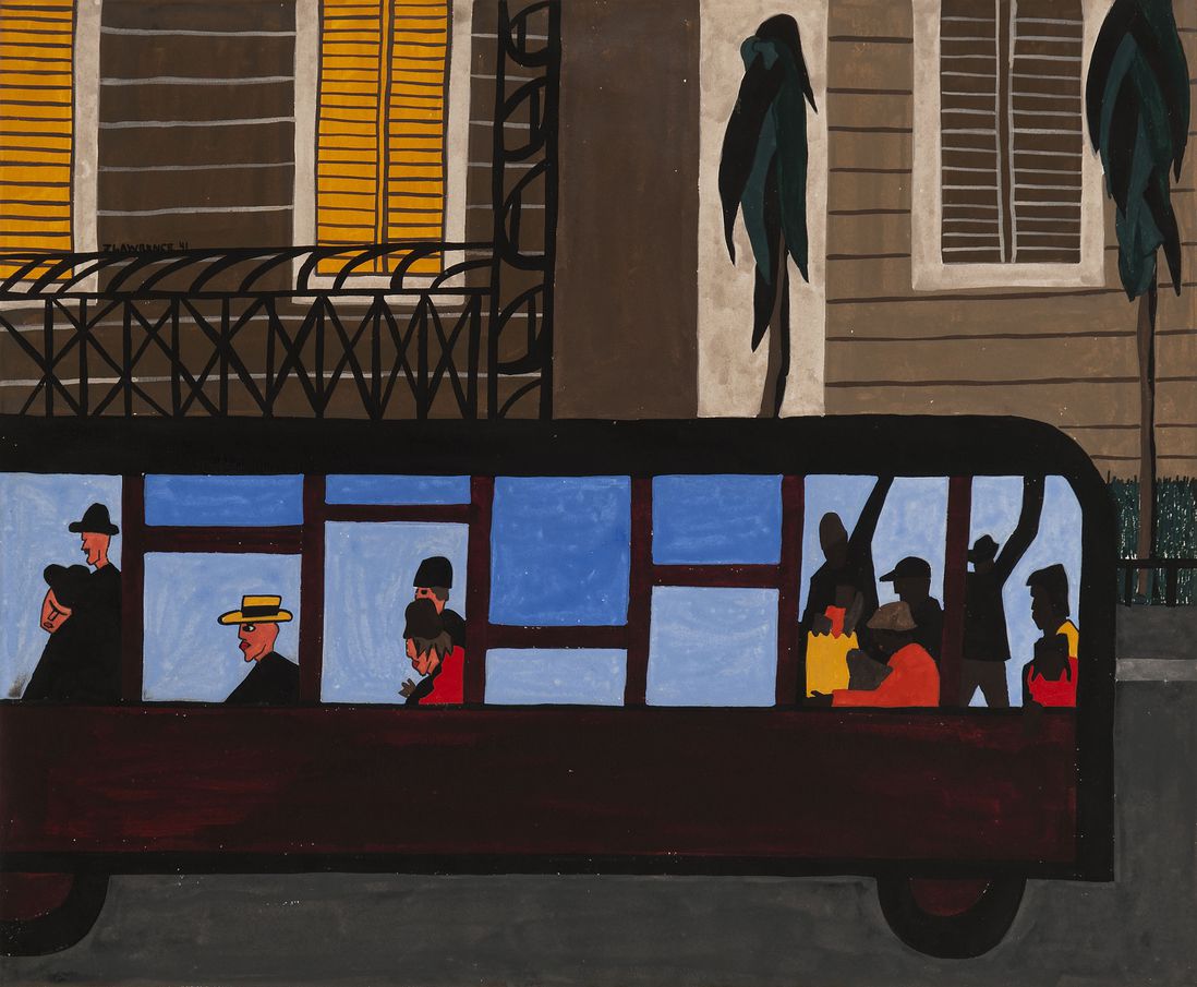 Jacob Lawrence. Bus. 1941. (The Jacob and Gwendolyn Knight Lawrence Foundation, Seattle / Artists Rights Society (ARS), New York)